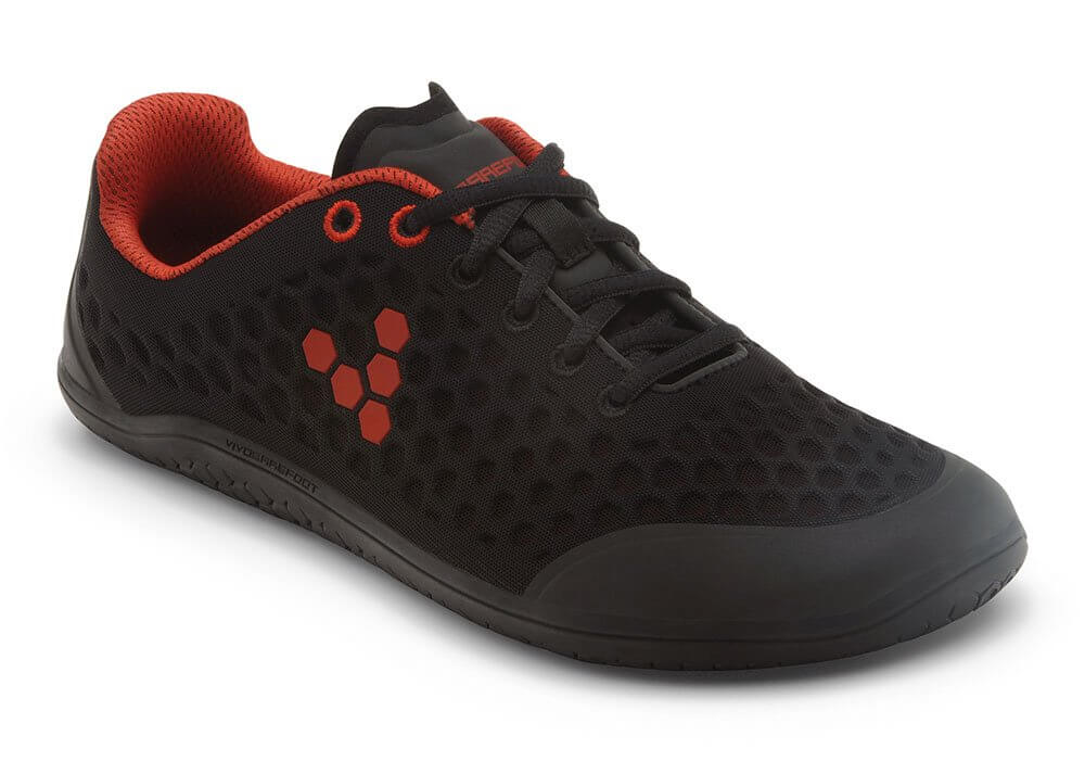Dámské běžecké boty Vivobarefoot Stealth 2 L BR Mesh Black/Red